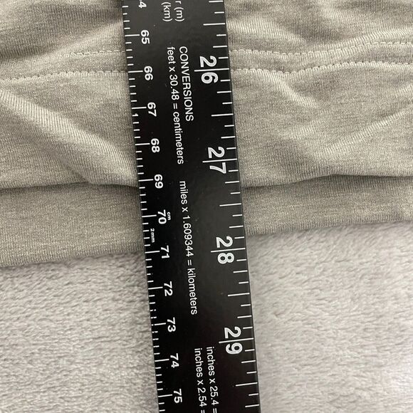 Adidas Shirt Mens Large L Grey 1/4 Zip Athletic Stretch Logo Mock Neck - Picture 9 of 9